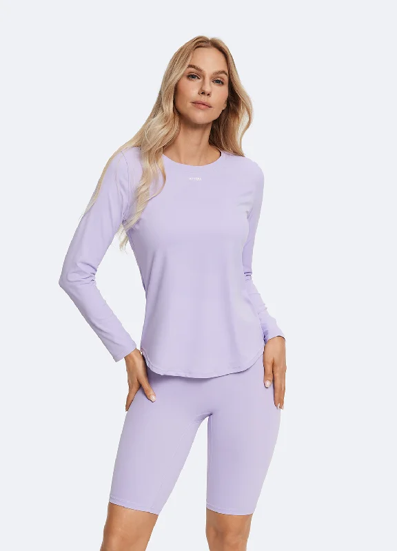 Essentials On Sale Lavender Long Sleeve
