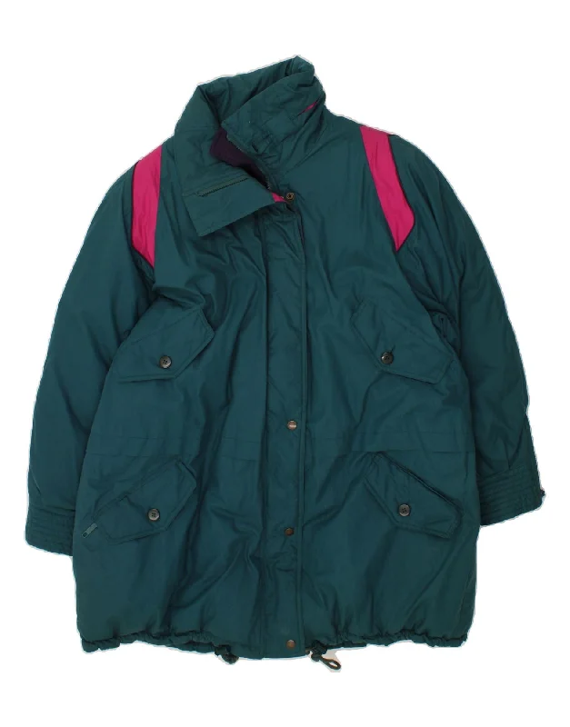 Women's Contemporary Clothing C&A Womens Oversized Windbreaker Jacket EU 44 XL Green Colourblock Cotton Women's Contemporary Clothing C&A Womens Oversized Windbreaker Jacket EU 44 XL Green Colourblock Cotton