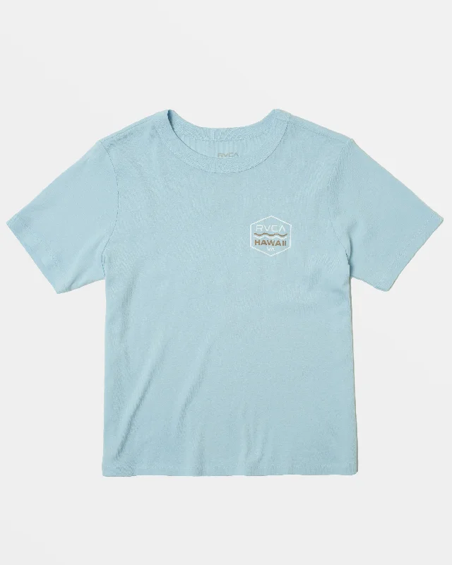 Your Chance To Save Big This Weekend Palm Shield Tee - Sky High