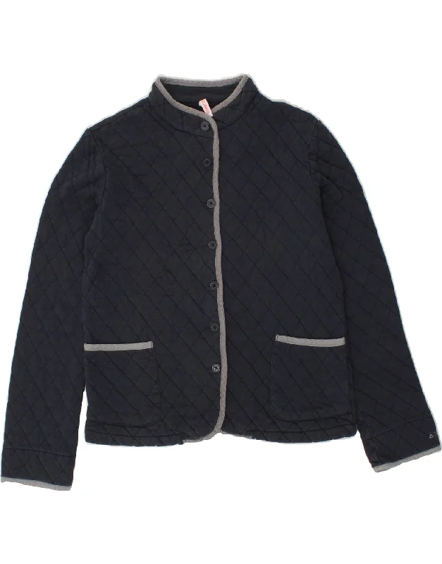Women's Trendy Outfit SUN68 Womens Quilted Jacket UK 16 Large Navy Blue Cotton