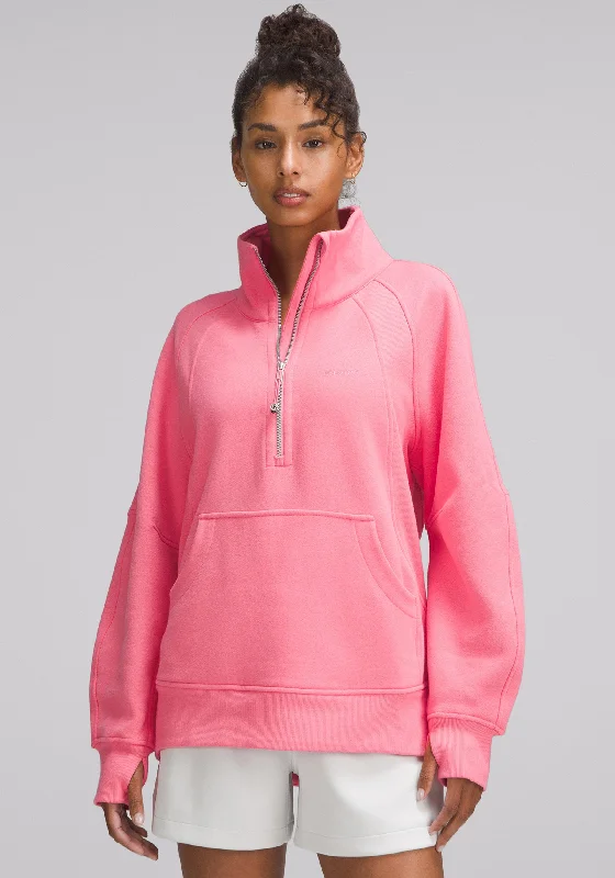 Limited Stock, Unlimited Style Scuba Oversized Funnel-Neck Half Zip | Long