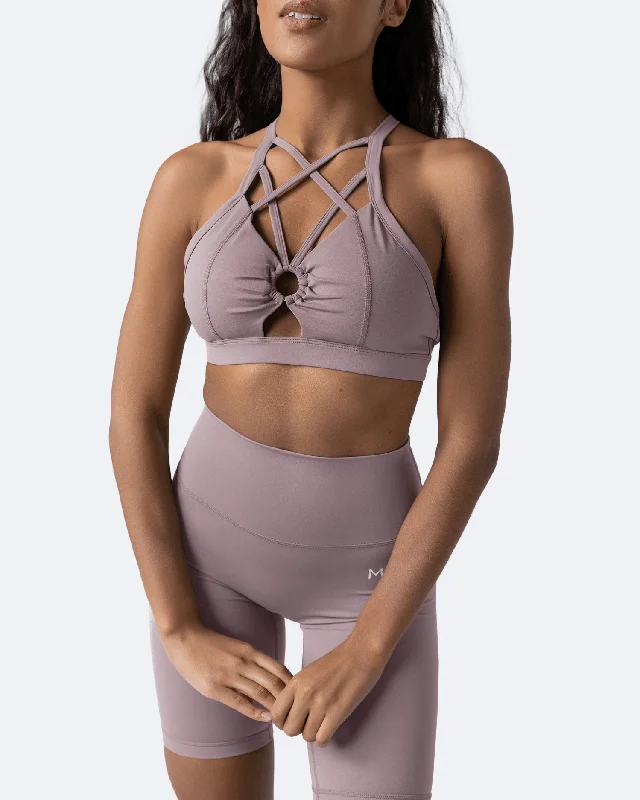 Stock Up On Your Favorites While It Lasts Dusty Pink Criss Cross Front Top