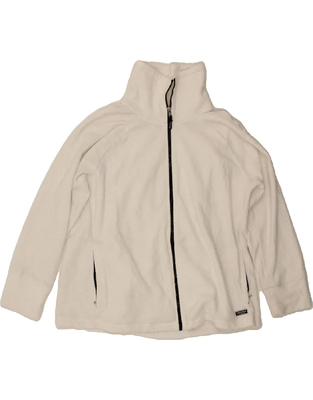 Plus Size Women's Fashion and Clothing CALVIN KLEIN Womens Graphic Fleece Jacket UK 20 2XL White Polyester Plus Size Women's Fashion and Clothing CALVIN KLEIN Womens Graphic Fleece Jacket UK 20 2XL White Polyester