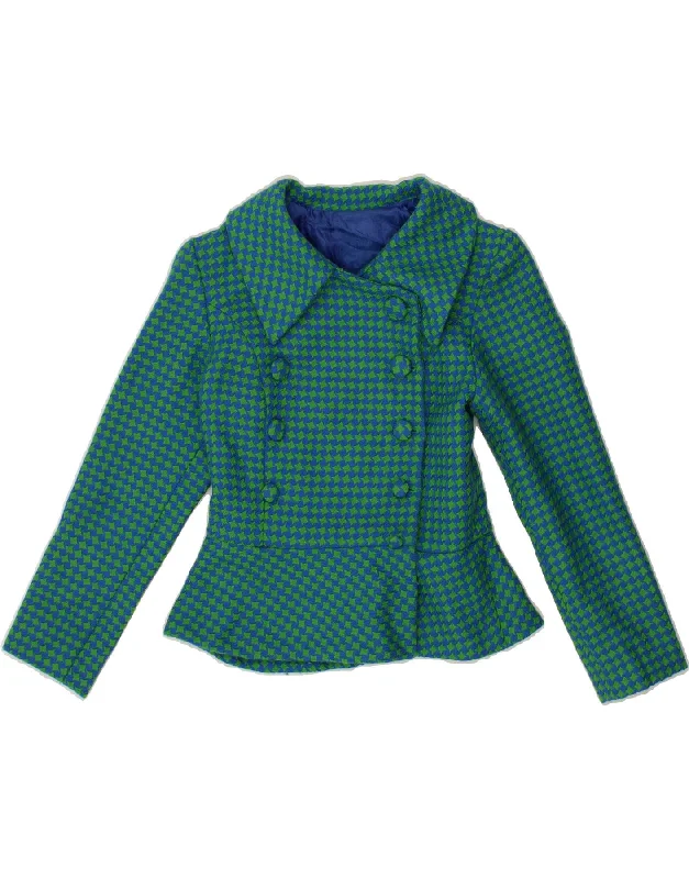 Women's Active Clothing VINTAGE Womens Overcoat UK 6 XS Green