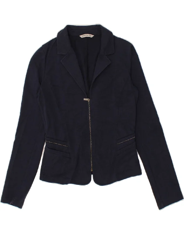 Stylish Women's Outerwear Apparel PENNY BLACK Womens Blazer Jacket UK 8 Small Navy Blue Cotton Stylish Women's Outerwear Apparel PENNY BLACK Womens Blazer Jacket UK 8 Small Navy Blue Cotton