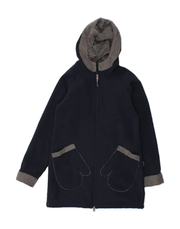 Affordable Online Boutique CANADIAN Womens Hooded Overcoat UK 6 XS Navy Blue Polyester Affordable Online Boutique CANADIAN Womens Hooded Overcoat UK 6 XS Navy Blue Polyester