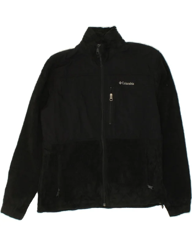 Women's Clothes COLUMBIA Womens Fleece Jacket UK 16 Large Black Polyester
