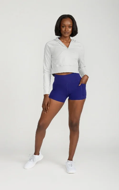 Bold Fashion Sales Nula Half Zip Hoodie in Glacier Gray