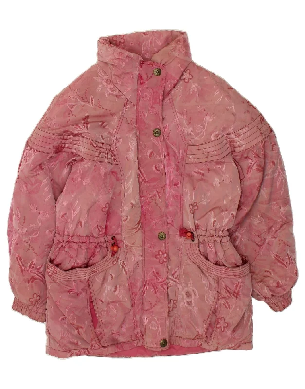 Women's Clothing Sale Online RODEO Womens Windbreaker Coat EU 42 Large Pink Floral