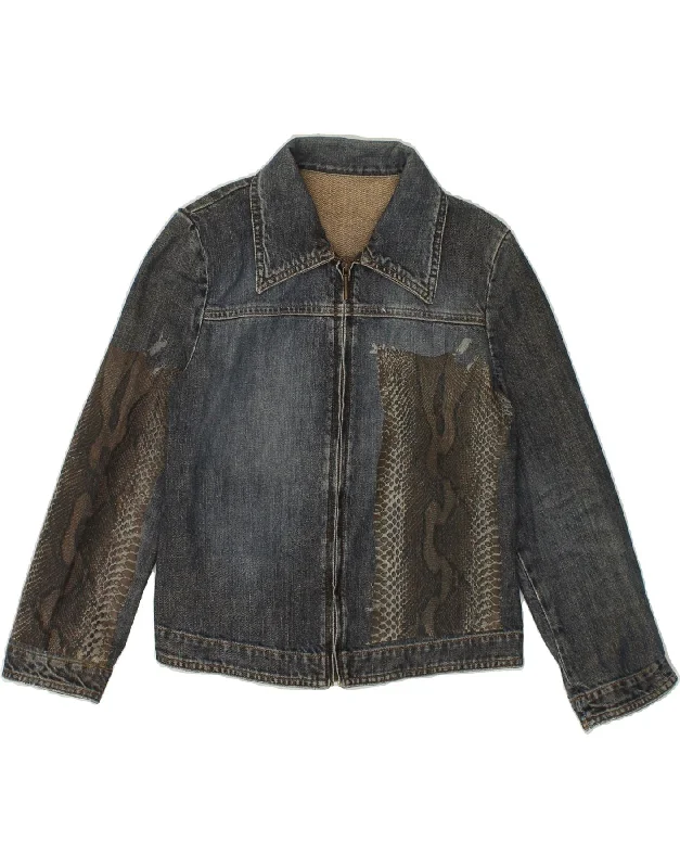 Women's Seasonal Clothes VINTAGE Womens Denim Jacket UK 16 Large Blue Colourblock Cotton Women's Seasonal Clothes VINTAGE Womens Denim Jacket UK 16 Large Blue Colourblock Cotton