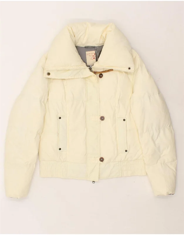 Clothing Sales PACIFIC TRAIL Womens Padded Jacket UK 12 Medium Beige Polyester