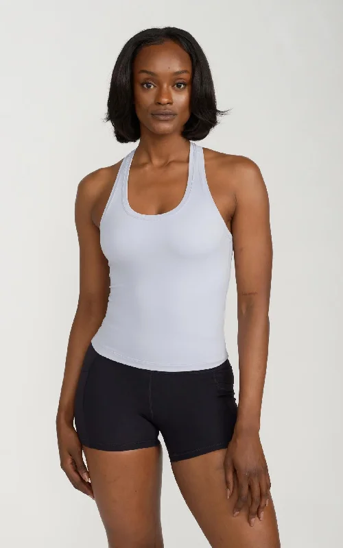Save More On The Styles You Love Y-Back Tank in Icelandic Blue
