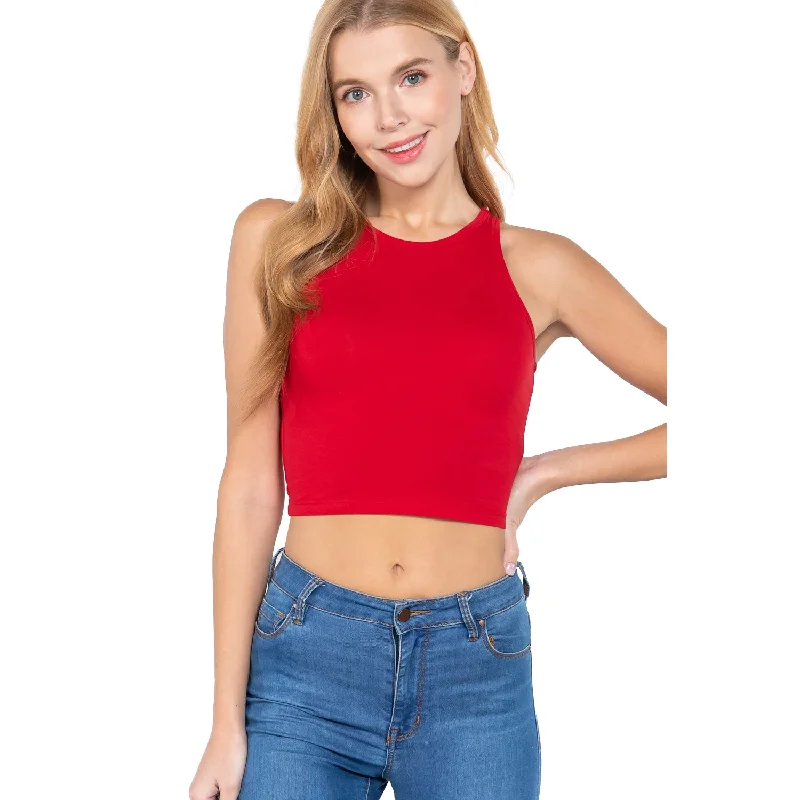Effortless Style, Effortless Savings Halter Neck Crop Top