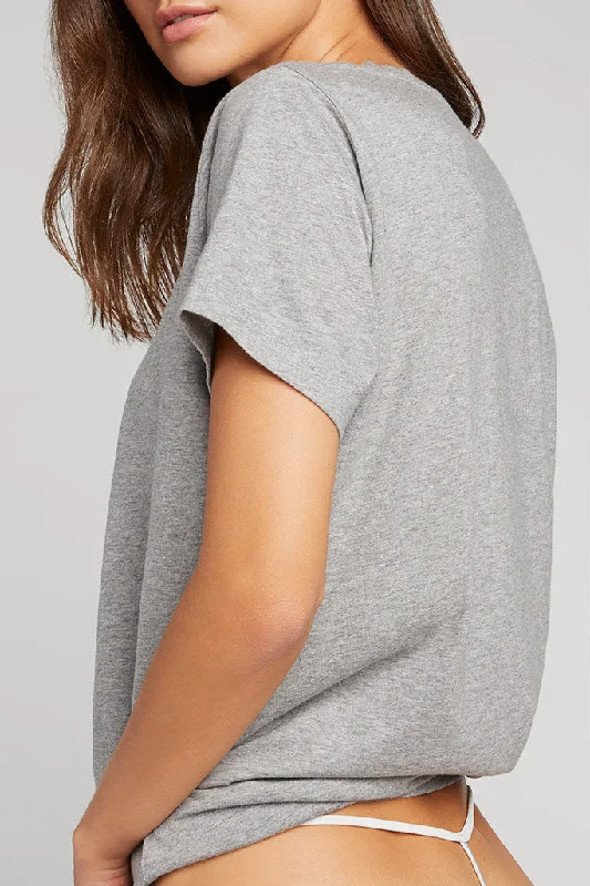 Imeless Style Uniform Crew Tee in Heather Grey