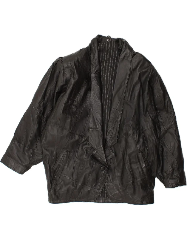 Comfortable Loungewear for Women VINTAGE Womens Leather Jacket UK 14 Large Black Leather Comfortable Loungewear for Women VINTAGE Womens Leather Jacket UK 14 Large Black Leather