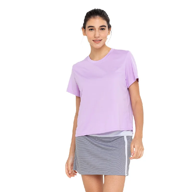 Where Style Meets Savings Equipe Women's TECH-DRY Athletic T-Shirt Light Purple