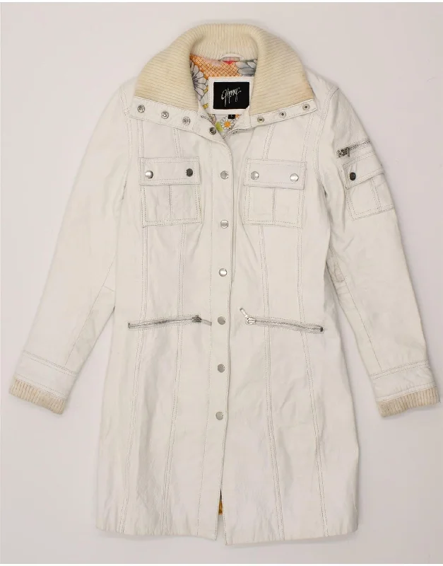 Women's Work Outfit GIPSY Womens Overcoat UK 10 Small White