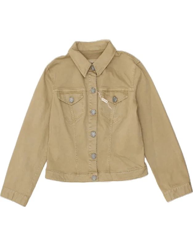 High-Quality Women's Fashion Dresses KRIZIA JEANS Womens Bomber Jacket IT 48 XL Beige Cotton