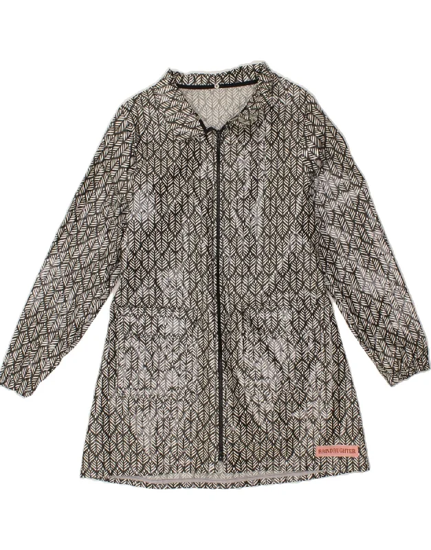 Affordable Women's Outfit VINTAGE Womens Abstract Pattern Raincoat UK 12 Medium Grey Affordable Women's Outfit VINTAGE Womens Abstract Pattern Raincoat UK 12 Medium Grey