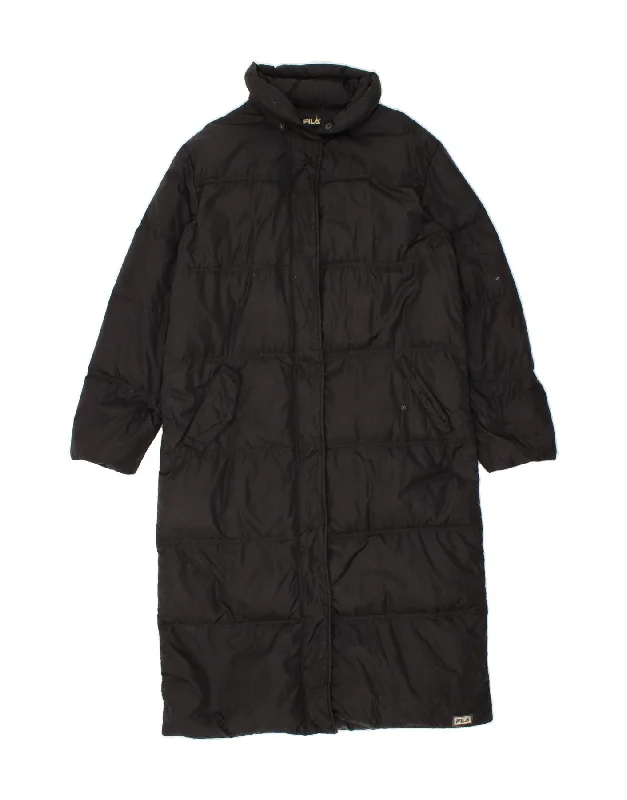 Women's Clothing Brands FILA Womens Padded Coat IT 46 Large Black Polyamide