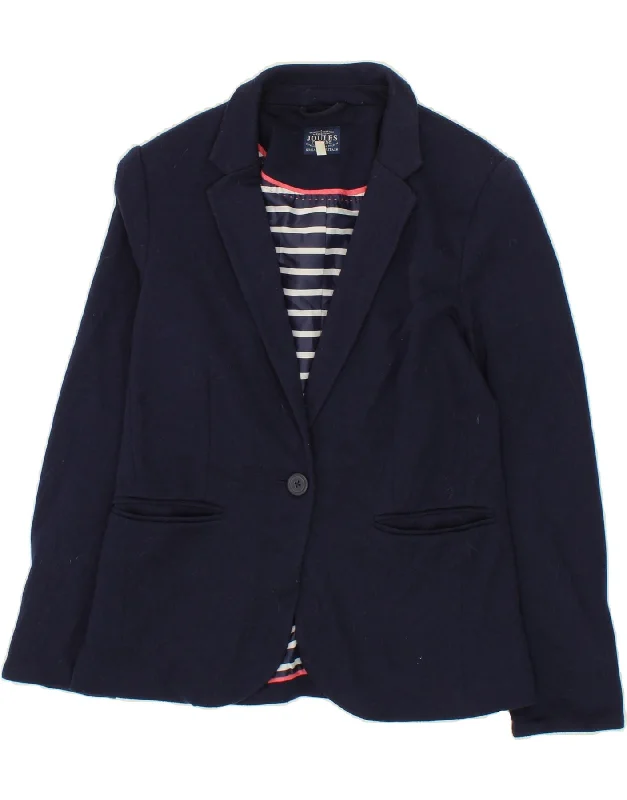 Women's Seasonal Fashion Trends JOULES Womens 1 Button Blazer Jacket UK 10 Small  Navy Blue Polyester
