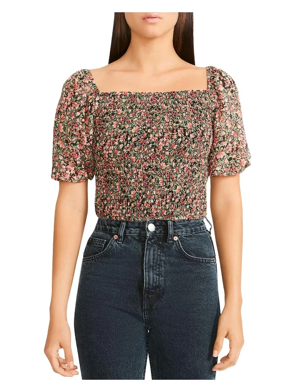 Limited Time Offers Zandia Womens Floral Cropped Tube Top
