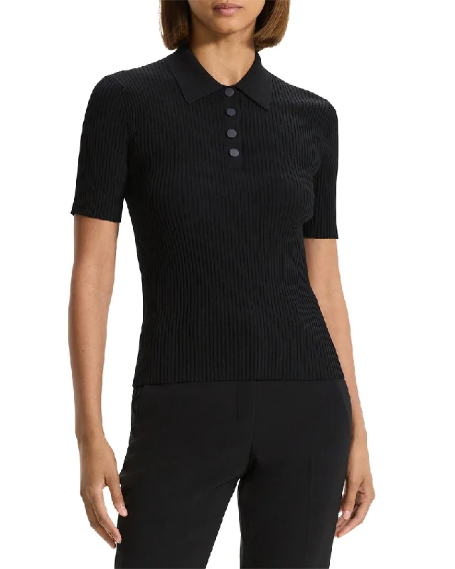 Fall Sale, Prices Drop Theory Rib Polo Sweater