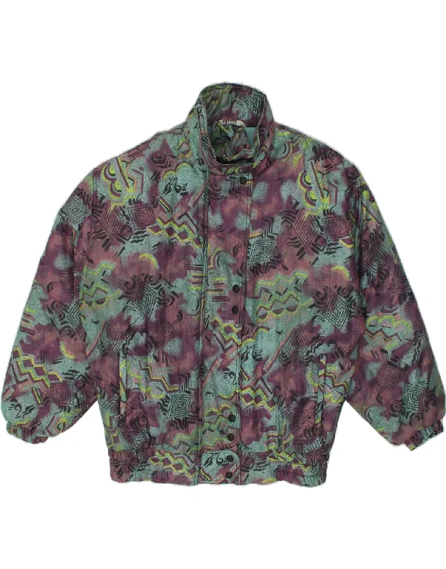 Earthy Tones BRUGI Womens Oversized Hooded Windbreaker Jacket EU 34 XS Purple Tie Dye Earthy Tones BRUGI Womens Oversized Hooded Windbreaker Jacket EU 34 XS Purple Tie Dye