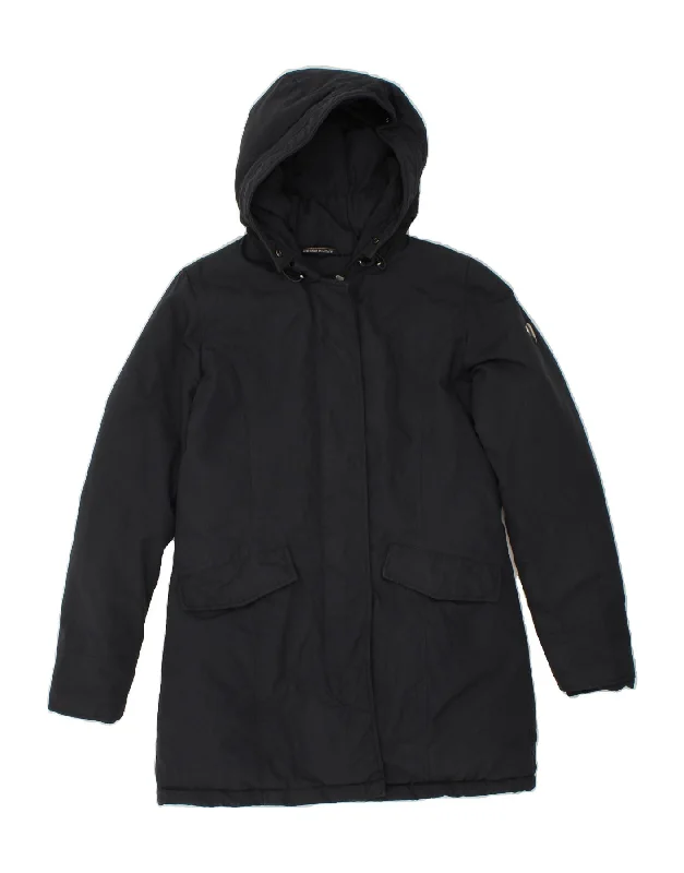 Trendy Women's Outfits for Casual Wear CIESSE PIUMINI Womens Hooded Padded Coat IT 42 Medium Navy Blue Polyester