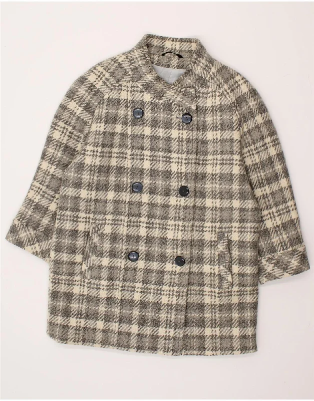 Formal Clothing For Women VINTAGE Womens Double Breasted Overcoat UK 12 Medium Grey Check Formal Clothing For Women VINTAGE Womens Double Breasted Overcoat UK 12 Medium Grey Check