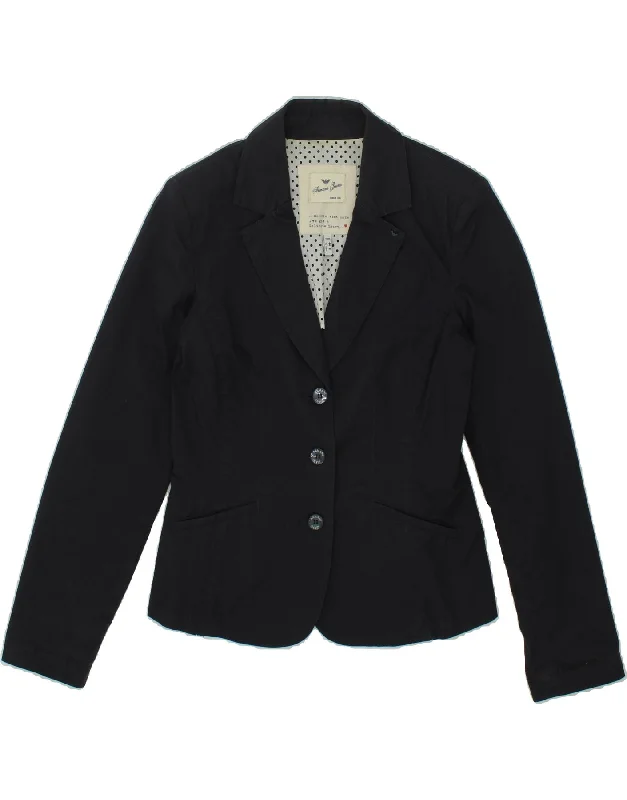 Women's Travel Apparel ARMANI JEANS Womens 3 Button Blazer Jacket EU 44 Large Navy Blue Cotton Women's Travel Apparel ARMANI JEANS Womens 3 Button Blazer Jacket EU 44 Large Navy Blue Cotton