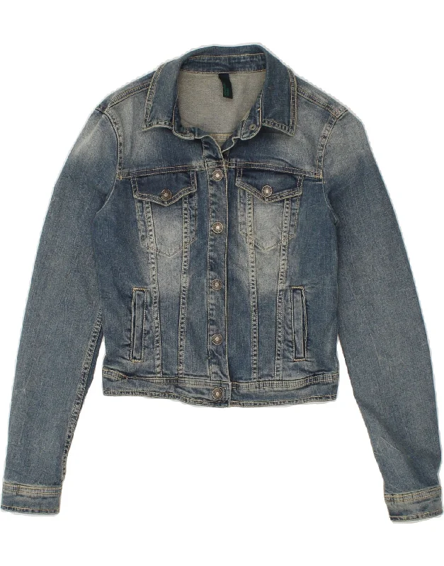 Feminine Dresses for Women in Bold Prints BENETTON Womens Crop Denim Jacket UK 10 Small Blue Cotton Feminine Dresses for Women in Bold Prints BENETTON Womens Crop Denim Jacket UK 10 Small Blue Cotton