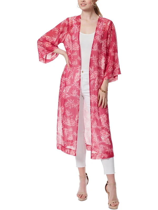 Style Upgrade Womens Floral Print Long Kimono