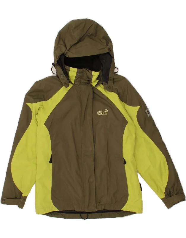 Comfortable Lounge Clothing JACK WOLFSKIN Womens Hooded Windbreaker Jacket UK 12/14 Medium Khaki Comfortable Lounge Clothing JACK WOLFSKIN Womens Hooded Windbreaker Jacket UK 12/14 Medium Khaki