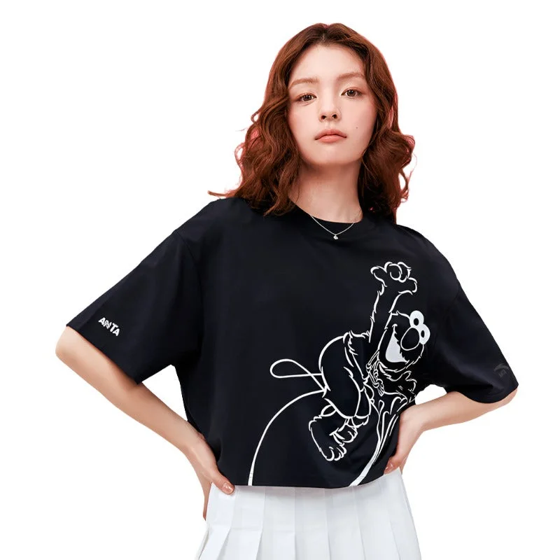 Iconic Styles, Incredible Discounts ANTA Women's IP Sesame Street Lifestyle SS Tee Shirt