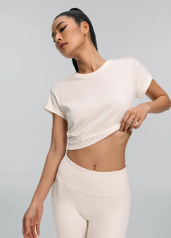 Unbeatable Deals While Supplies Last Cropped Cotton T-Shirt