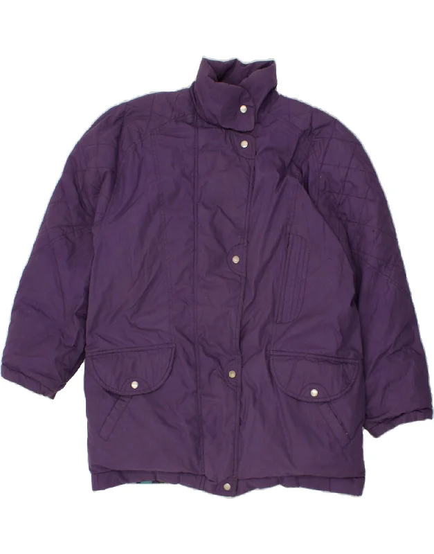 Women's Clothes Online Shopping VINTAGE Womens Windbreaker Jacket UK 18 XL Purple