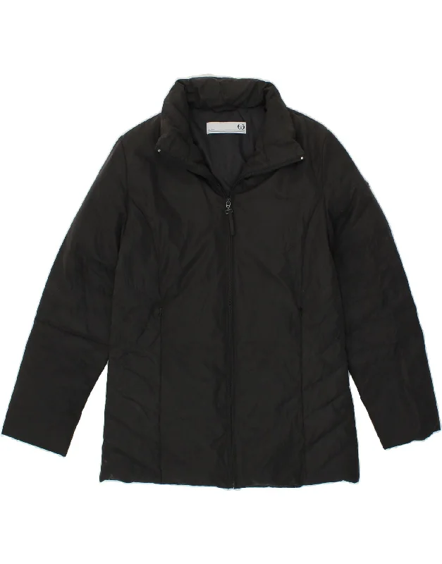 Comfortable Women's Outfits SERGIO TACCHINI Womens Padded Jacket IT 44 Medium Black Polyester Comfortable Women's Outfits SERGIO TACCHINI Womens Padded Jacket IT 44 Medium Black Polyester
