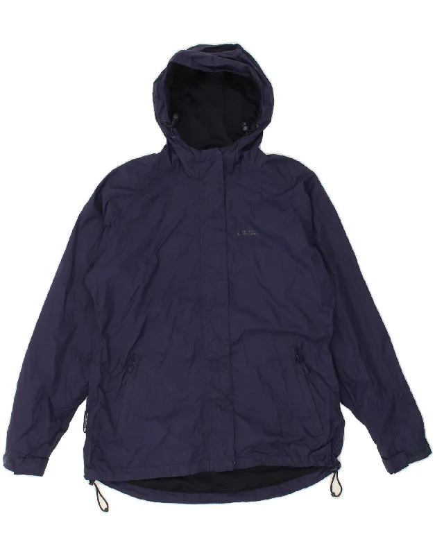Boutique Dress Online MOUNTAIN WAREHOUSE Womens Hooded Rain Jacket UK 12 Medium Navy Blue Nylon