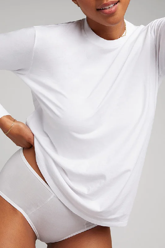 Your Favorite Items Now At Unbeatable Prices Uniform Long Sleeve in White