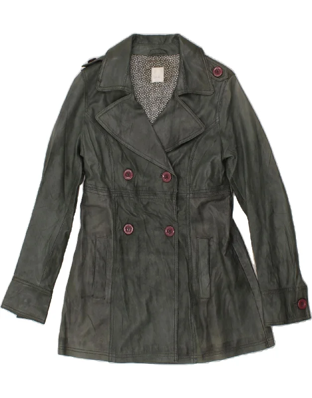 Feminine Dresses for Women in Bold Prints CAMAIEU Womens Military Double Breasted Leather Jacket UK 10 Small Green Feminine Dresses for Women in Bold Prints CAMAIEU Womens Military Double Breasted Leather Jacket UK 10 Small Green
