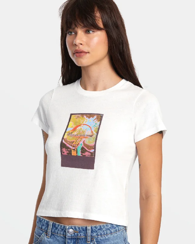 Exclusive Fashion Deals Sage Tee - Vintage White