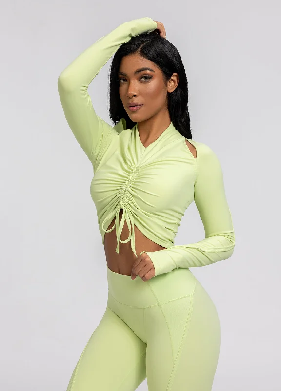 Affordable Trendy Fashion Drawstring Crop Top