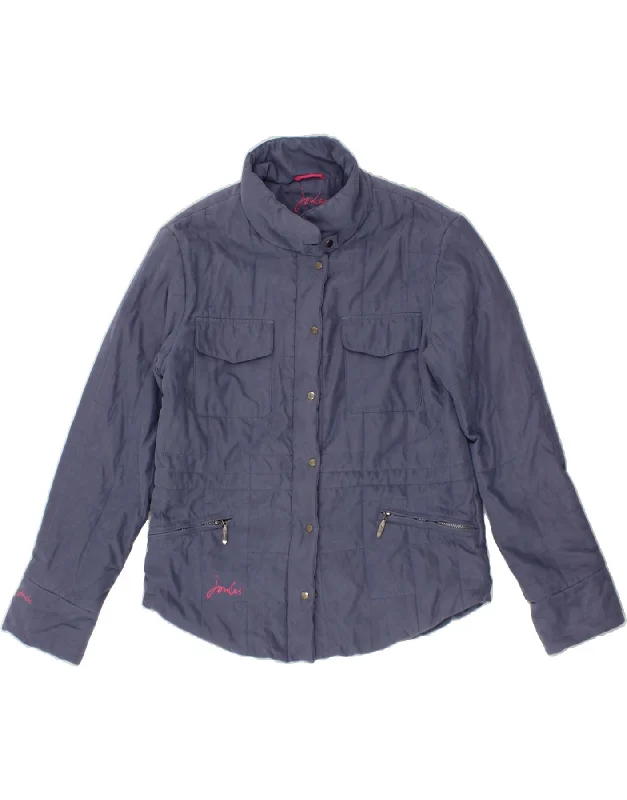 Flash Sale Online JOULES Womens Bomber Jacket UK 16 Large Blue Polyester