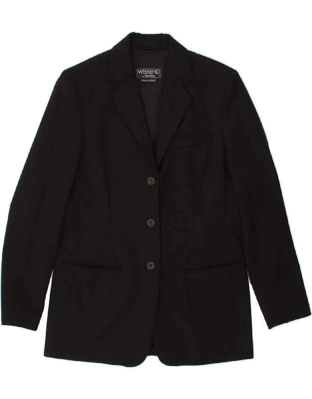 Trendy Outfits For Girls MAX MARA Womens Weekend 3 Button Blazer Jacket UK 12 Medium Black Trendy Outfits For Girls MAX MARA Womens Weekend 3 Button Blazer Jacket UK 12 Medium Black