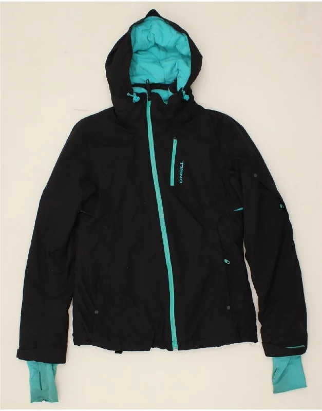 Charming Women's Clothes For Special Events O'NEILL Womens Hooded Rain Jacket UK 10 Small Black Nylon