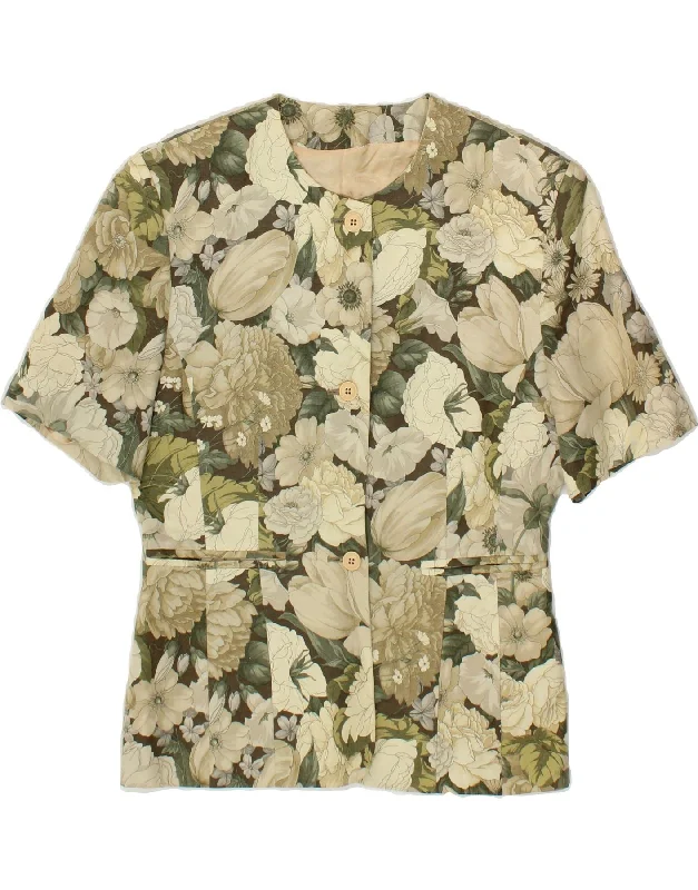 Casual Dresses for Women VINTAGE Womens 3 Button Blazer Jacket IT 40 Small Green Floral Linen Casual Dresses for Women VINTAGE Womens 3 Button Blazer Jacket IT 40 Small Green Floral Linen