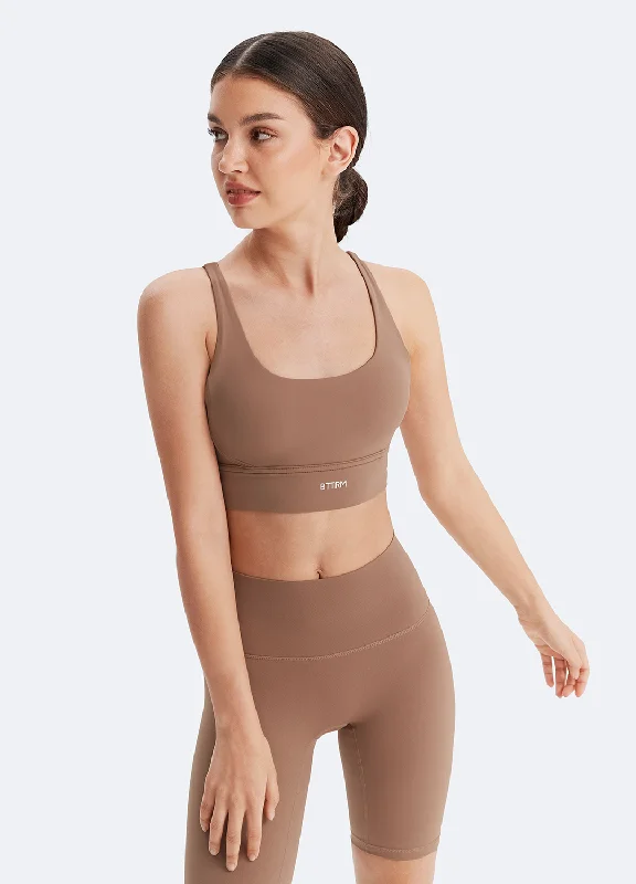Vintage Style Deals Strappy Sports Bra