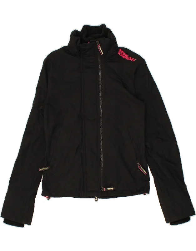 Sales For Clothes SUPERDRY Womens The Windcheater Windbreaker Jacket UK 10 Small Black Nylon Sales For Clothes SUPERDRY Womens The Windcheater Windbreaker Jacket UK 10 Small Black Nylon