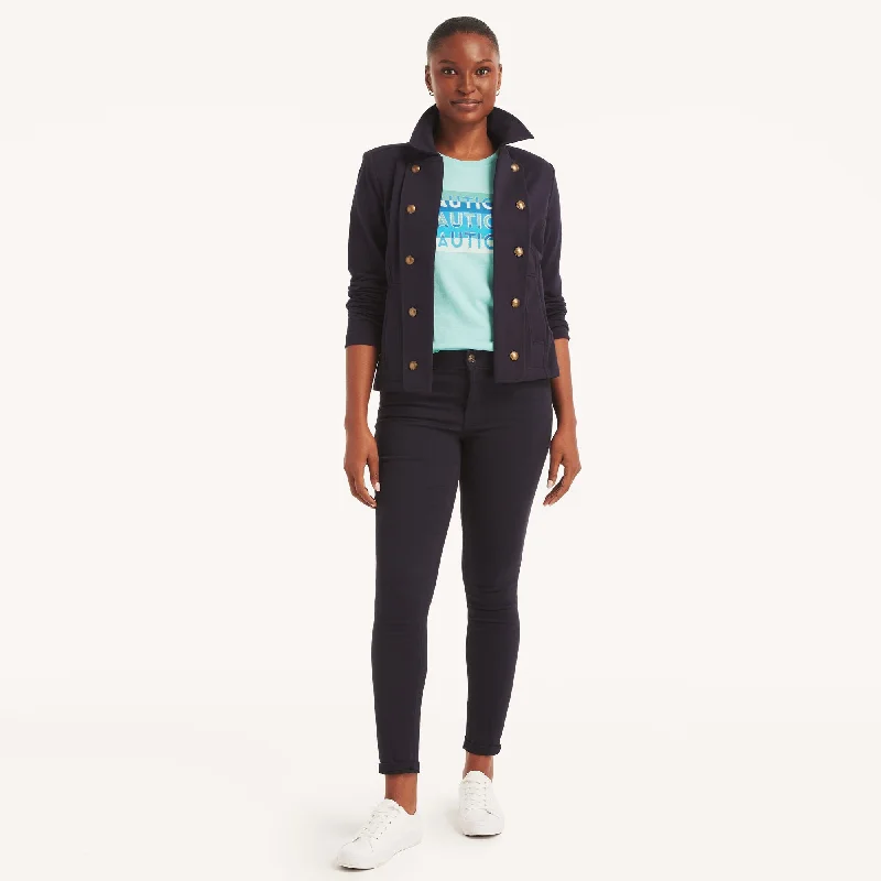 Everyday Elegance Sale Nautica Womens Glitter Logo Graphic T-Shirt